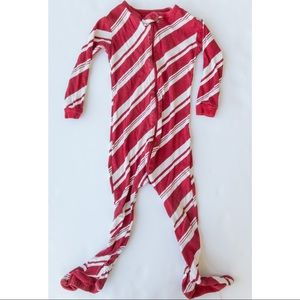 GAP 18-24 months Red & White Candy Cane Onzie Pajamas